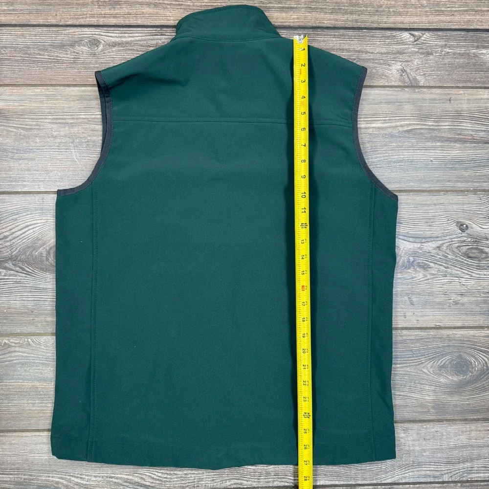 The North Face Mens LARGE Vest Green Apex Bionic Softshell Polartec Excellent - Picture 6 of 9